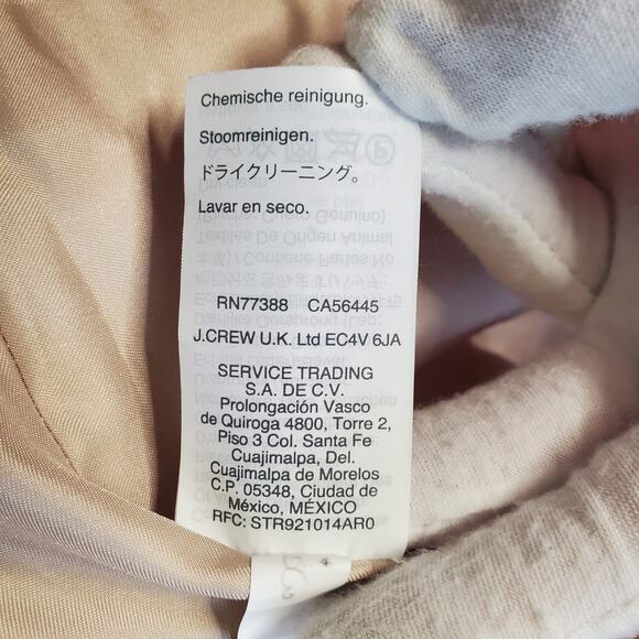 J Crew Petite Chateau Parka Coat Italian Stadium Cloth Wool Bright Pink 4P - Picture 10 of 10